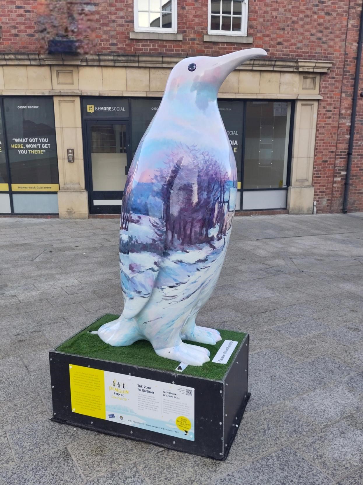 Penguin sculpture in Doncaster City Centre